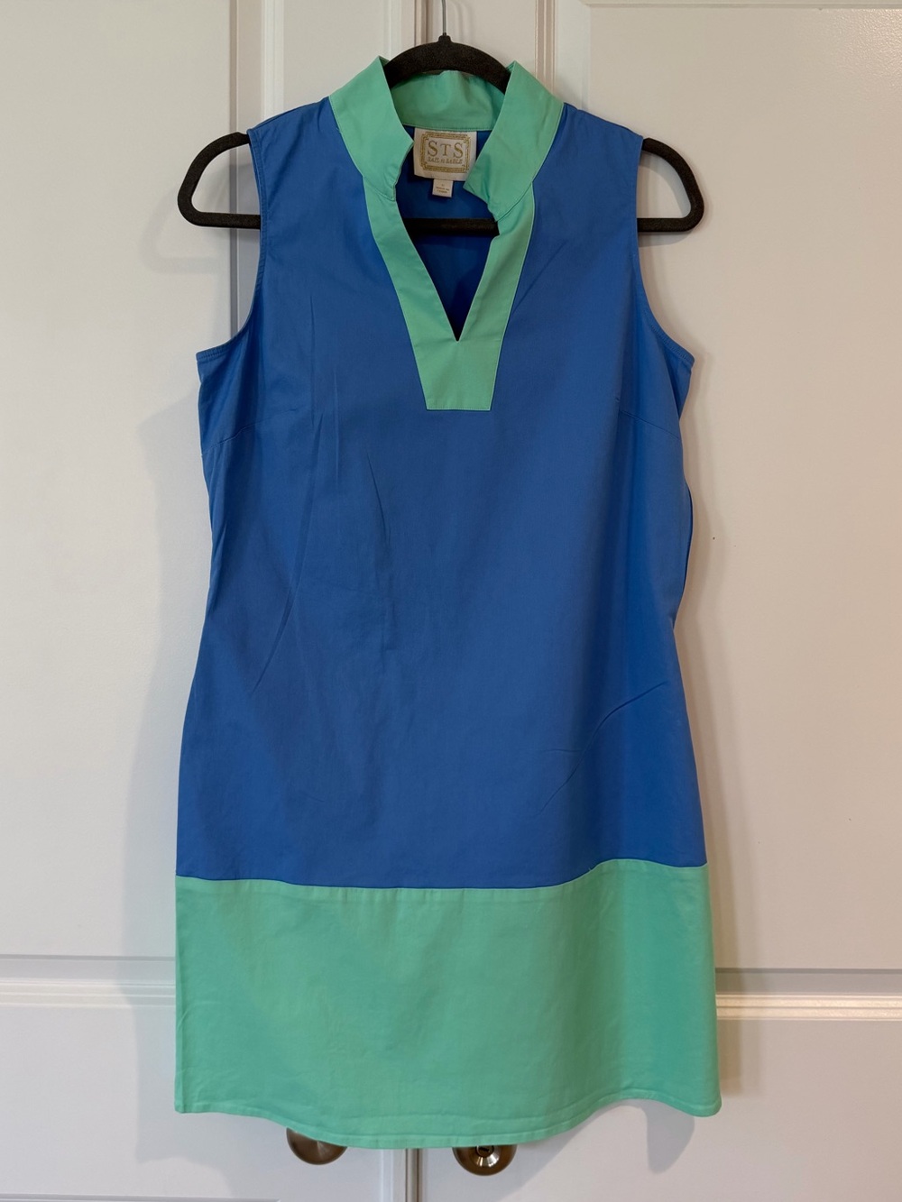 Sail to Sable Mint & Blue Colorblock Tunic Dress